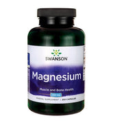 Magnesio Magnesio Óxido de magnesio 200 mg 250 cápsulas SWANSON